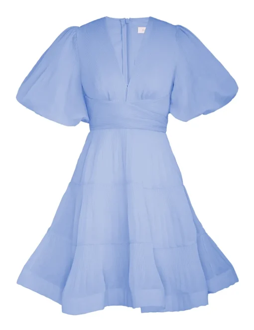 Pleated Mini Dress