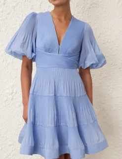 Pleated Mini Dress