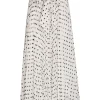 Pleated Sunray Midi Skirt