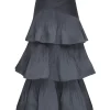 Pleated Tiered Skirt