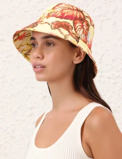 Printed Canvas Bucket Hat