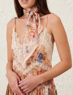 Printed Silk Neck Scarf