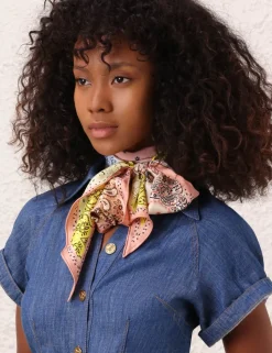 Printed Silk Neck Scarf