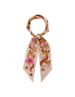 Printed Silk Ribbon Scarf