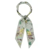 Printed Silk Ribbon Scarf