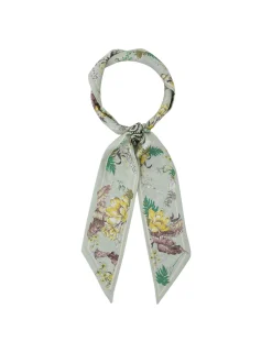Printed Silk Ribbon Scarf