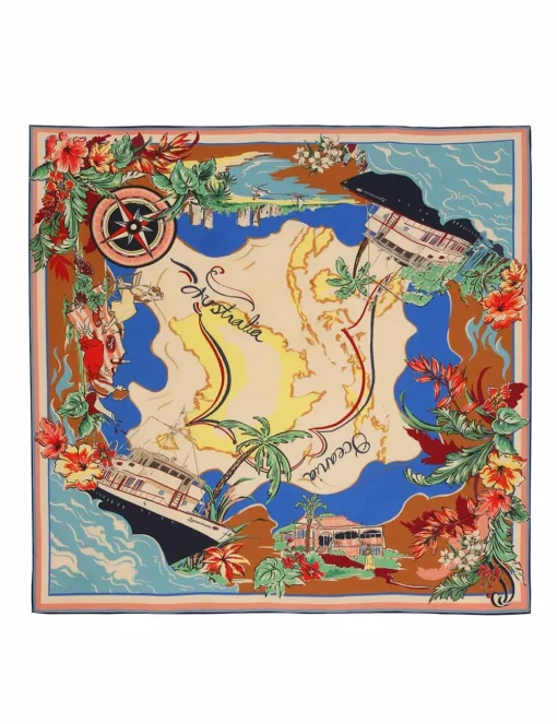 Printed Silk Square 70