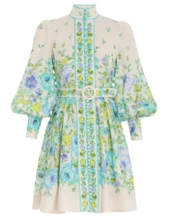 Raie Buttoned Mini Dress
