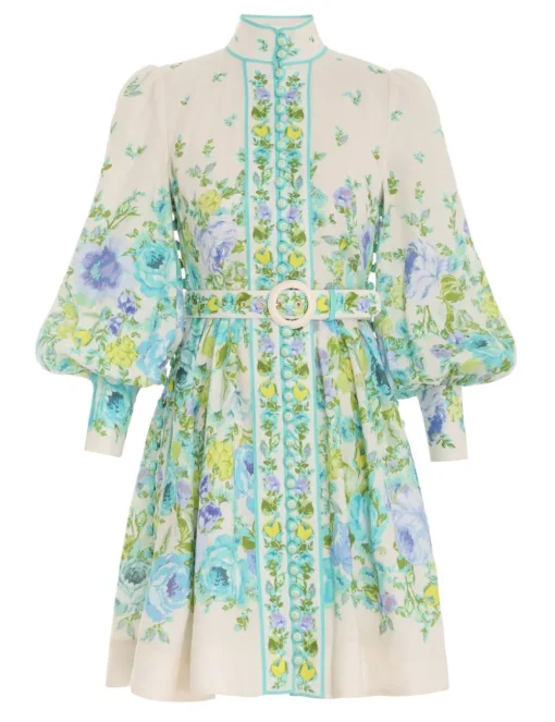 Raie Buttoned Mini Dress