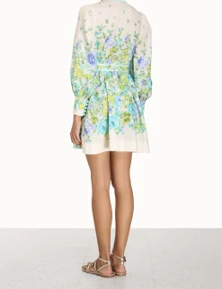 Raie Buttoned Mini Dress