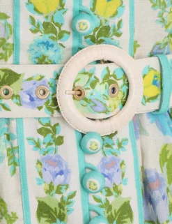 Raie Buttoned Mini Dress