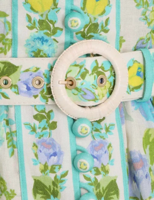 Raie Buttoned Mini Dress