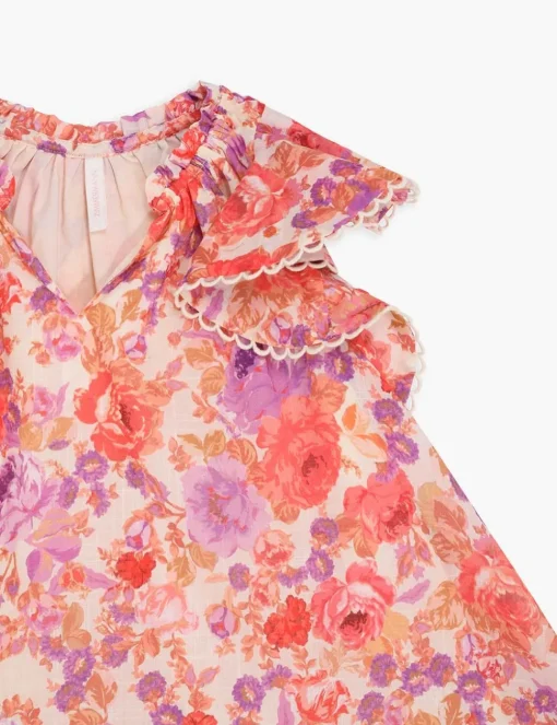 Raie Flounce Sleeve Dress