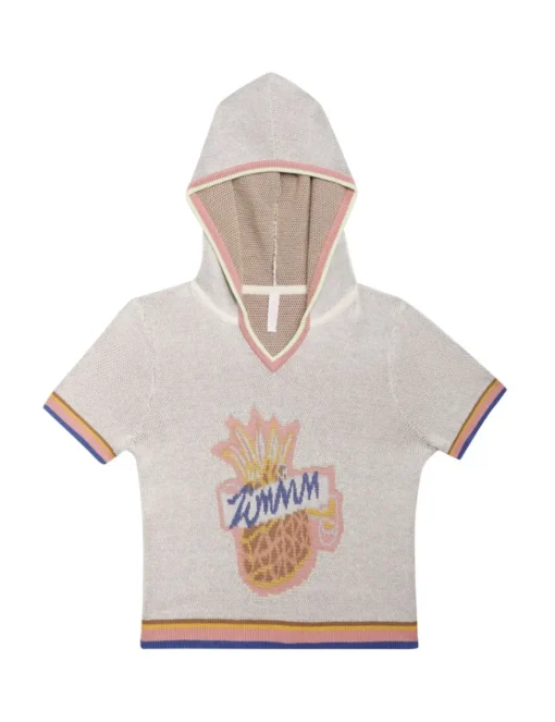 Raie Jacquard Pineapple Hoodie