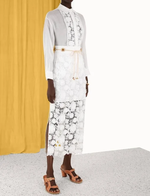 Raie Lace Flower Shirt