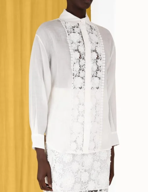 Raie Lace Flower Shirt