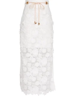 Raie Lace Flower Skirt