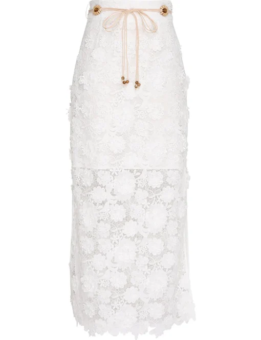 Raie Lace Flower Skirt