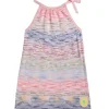 Raie Marl Tie-Neck Dress