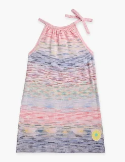 Raie Marl Tie-Neck Dress