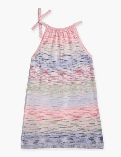 Raie Marl Tie-Neck Dress