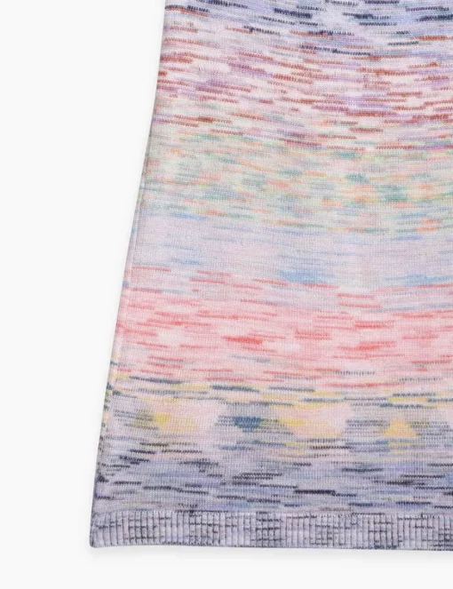 Raie Marl Tie-Neck Dress