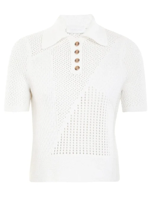 Raie Mesh Knit Polo
