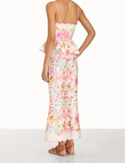 Raie Scallop Peplum Top