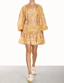 Raie Tiered Billow Mini Dress