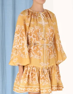 Raie Tiered Billow Mini Dress