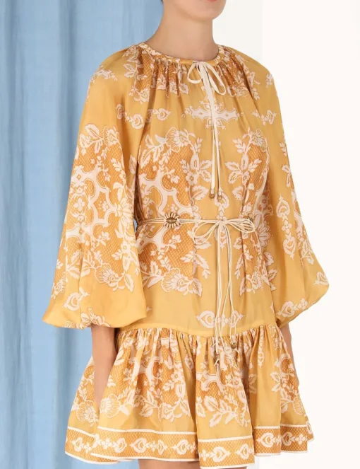 Raie Tiered Billow Mini Dress