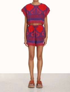 Raie Towelling Crop