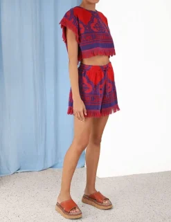 Raie Towelling Crop