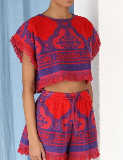 Raie Towelling Crop