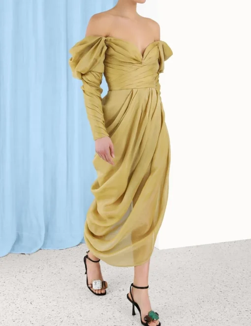 Sensory Drape Midi Dress