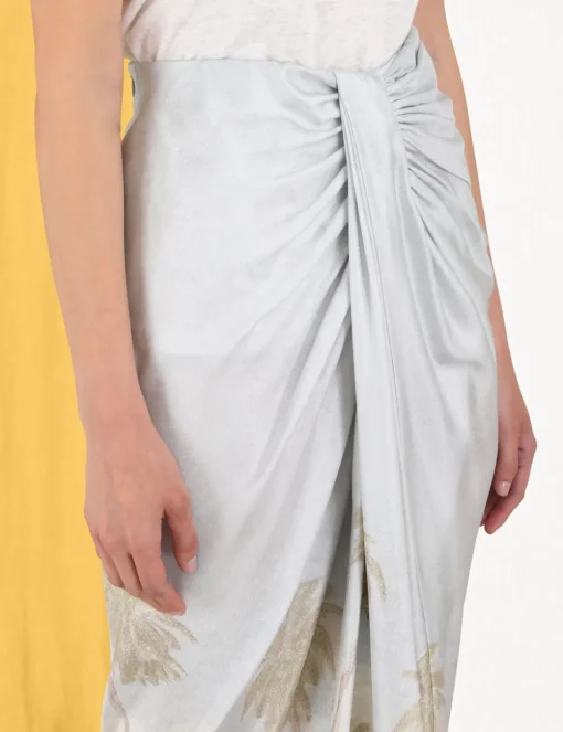 Sensory Drape Midi Skirt