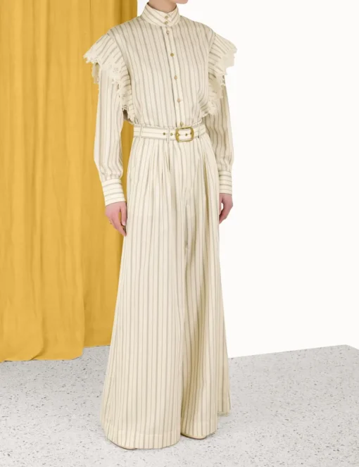 Sensory Lace Stripe Shirt