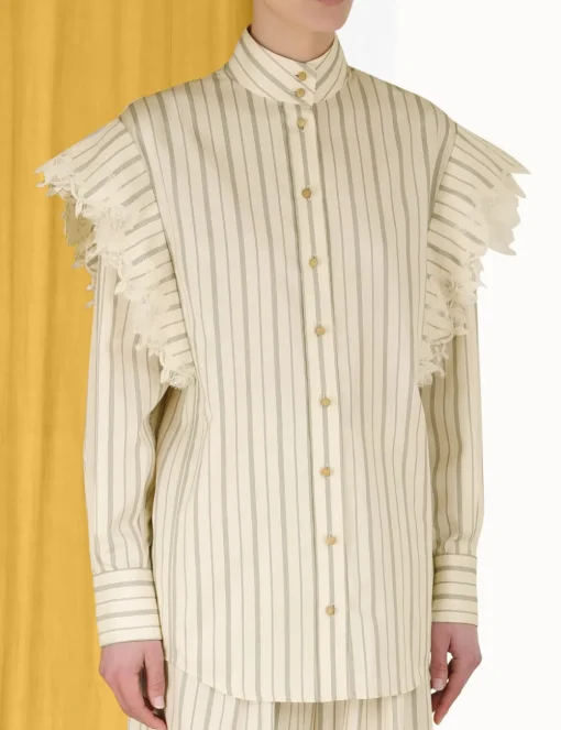 Sensory Lace Stripe Shirt