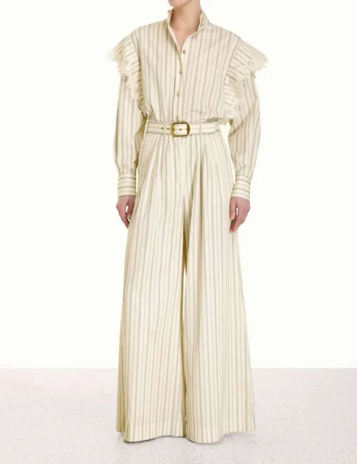 Sensory Lace Stripe Shirt