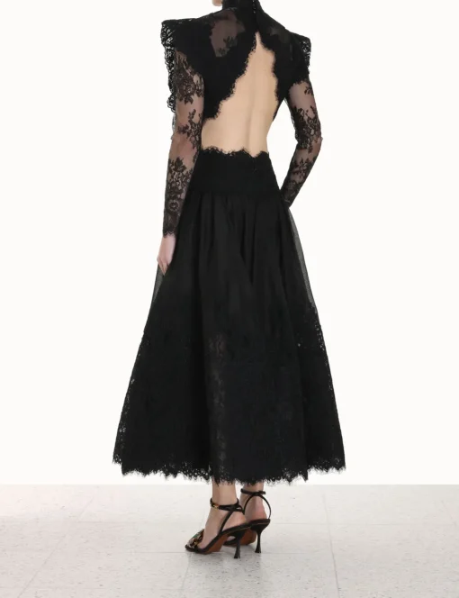 Sensory Lace Yoke Gown