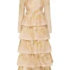 Sensory Tiered Midi Dress