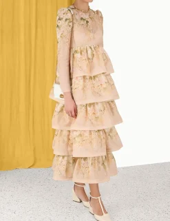 Sensory Tiered Midi Dress