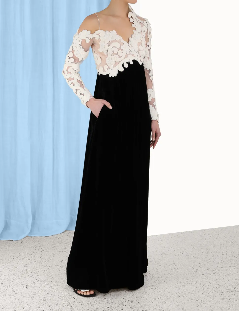 Sensory Velvet Bodice Gown