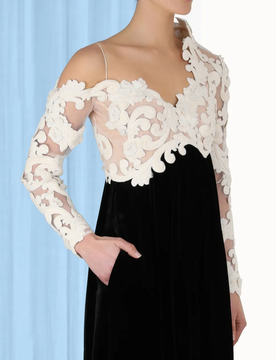 Sensory Velvet Bodice Gown