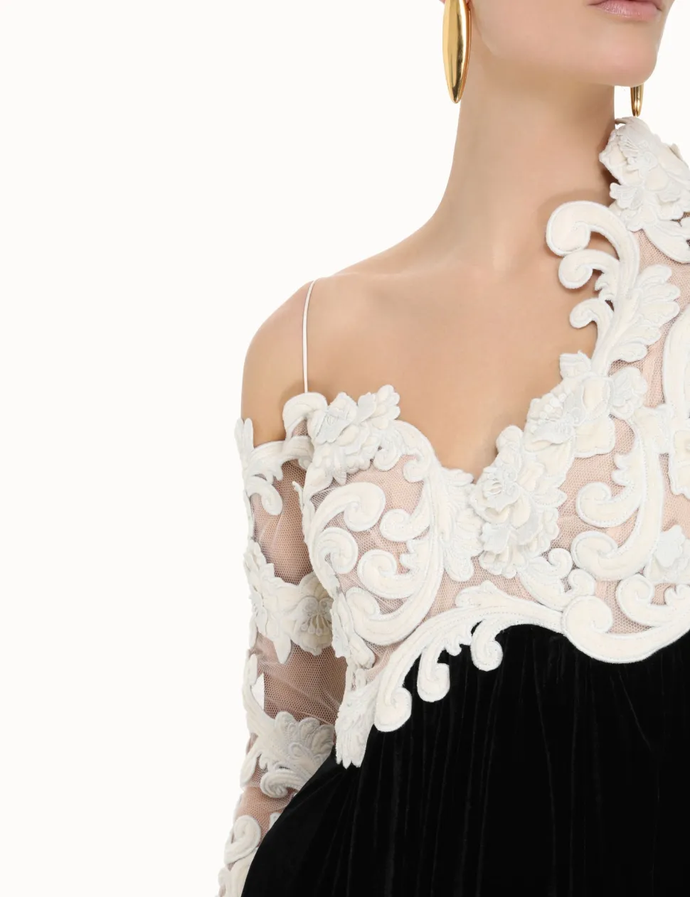 Sensory Velvet Bodice Gown