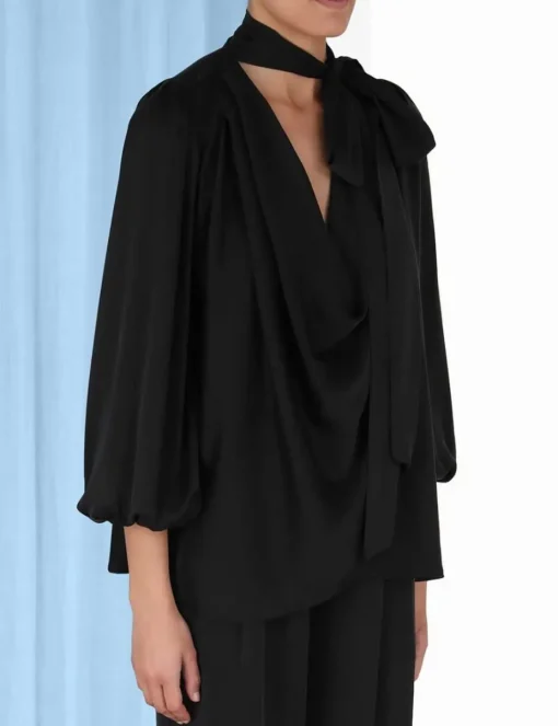 Silk Billow Blouse