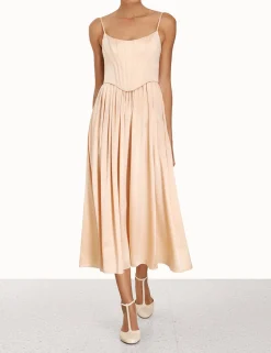 Silk Corset Dress