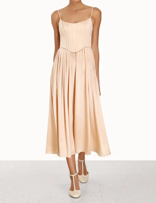 Silk Corset Dress