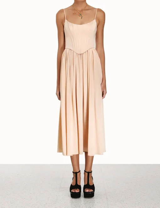 Silk Corset Dress