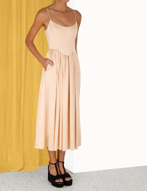 Silk Corset Dress
